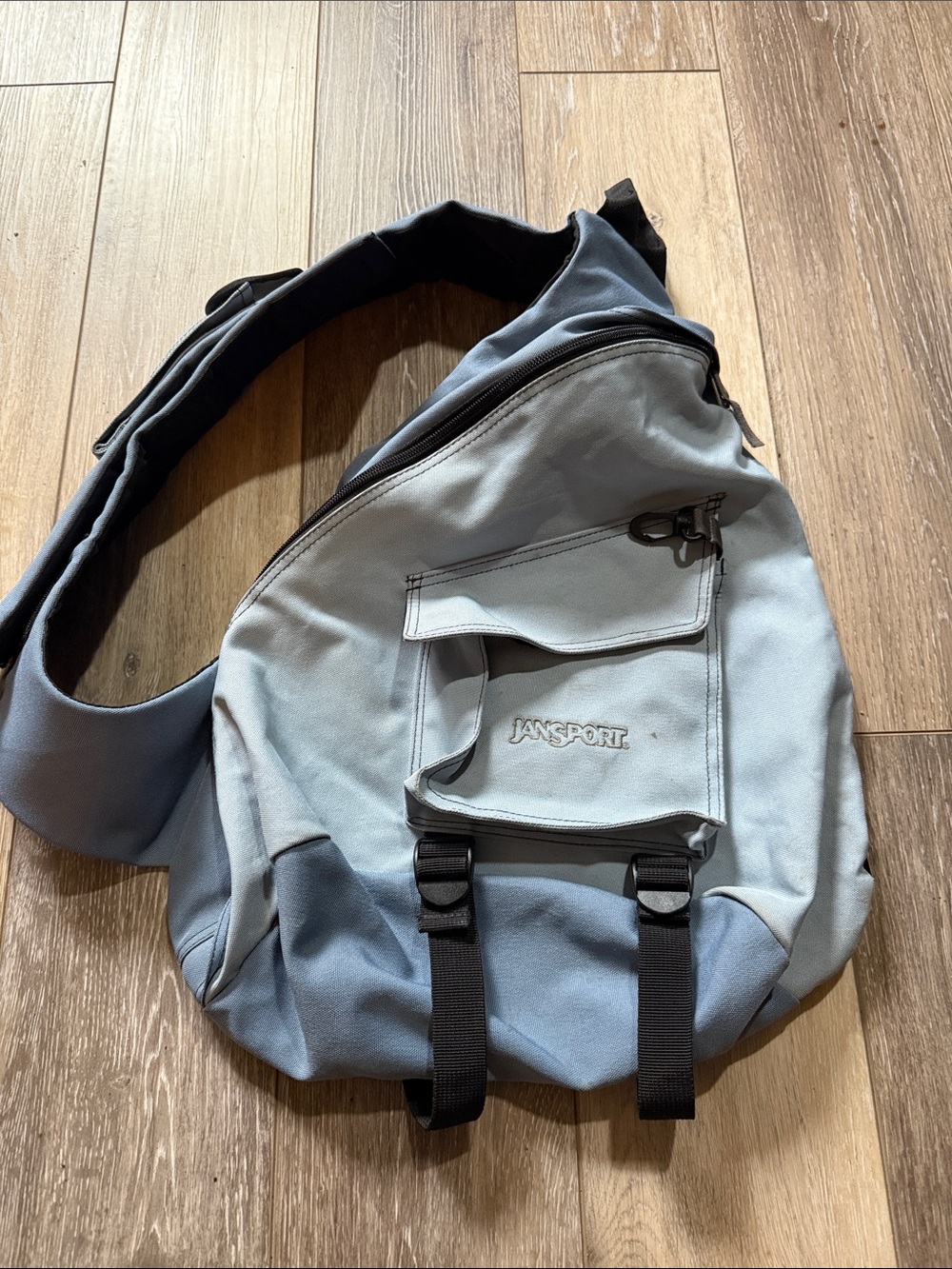 Jansport one shoulder sling backpack blue